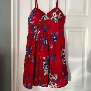 Red Floral Dress